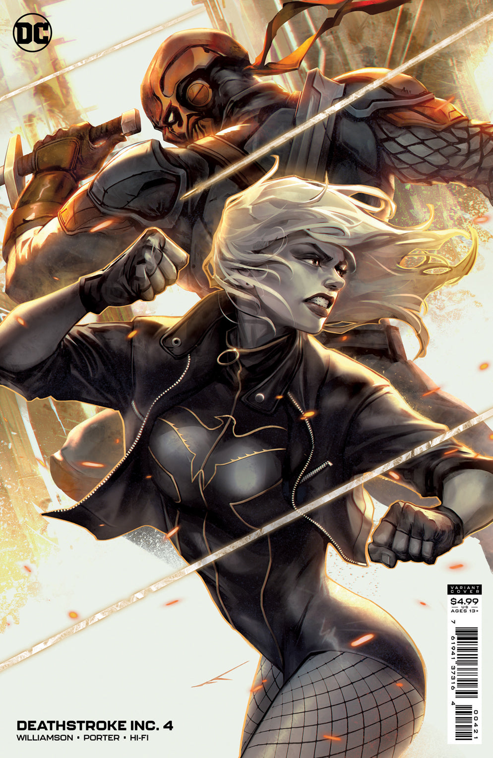 Deathstroke Inc #4 B Ivan Tao Card Stock Variant Black Canary (12/28/2021) Dc
