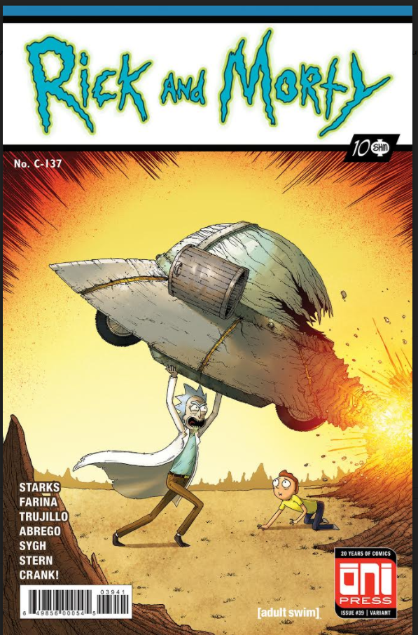 Rick and Morty #39 — Mike Vasquez Action Comics #1 Homage Variant