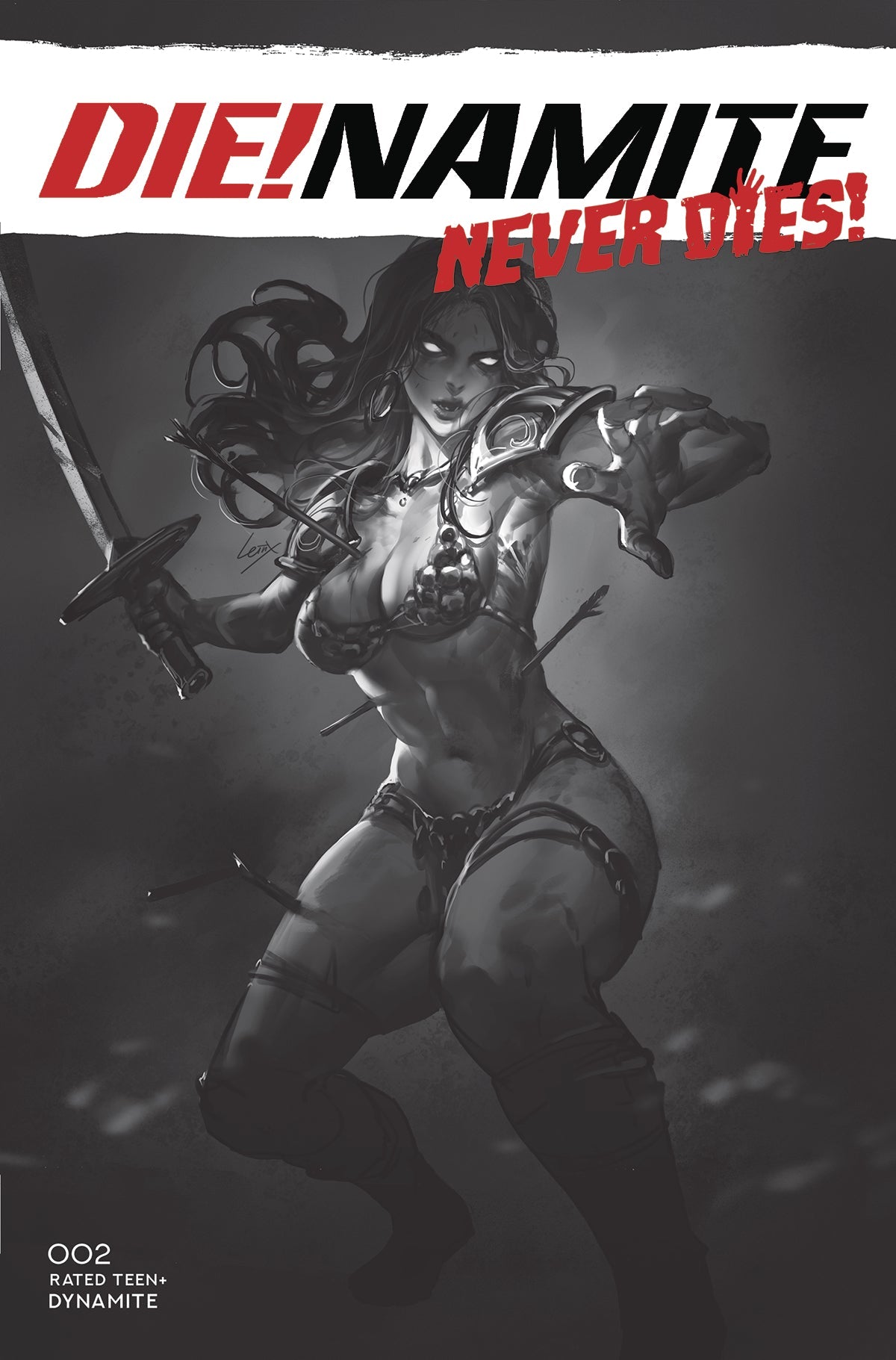 Die!Namite Never Dies #2 F 1:10 Leirix Li B&W Variant (C: 0 (04/06/2022) Dynamite