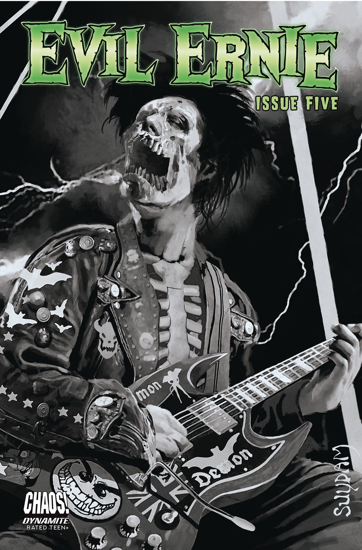 Evil Ernie #5 D 1:20 Arthur Suydam B&W Variant (04/13/2022) Dynamite