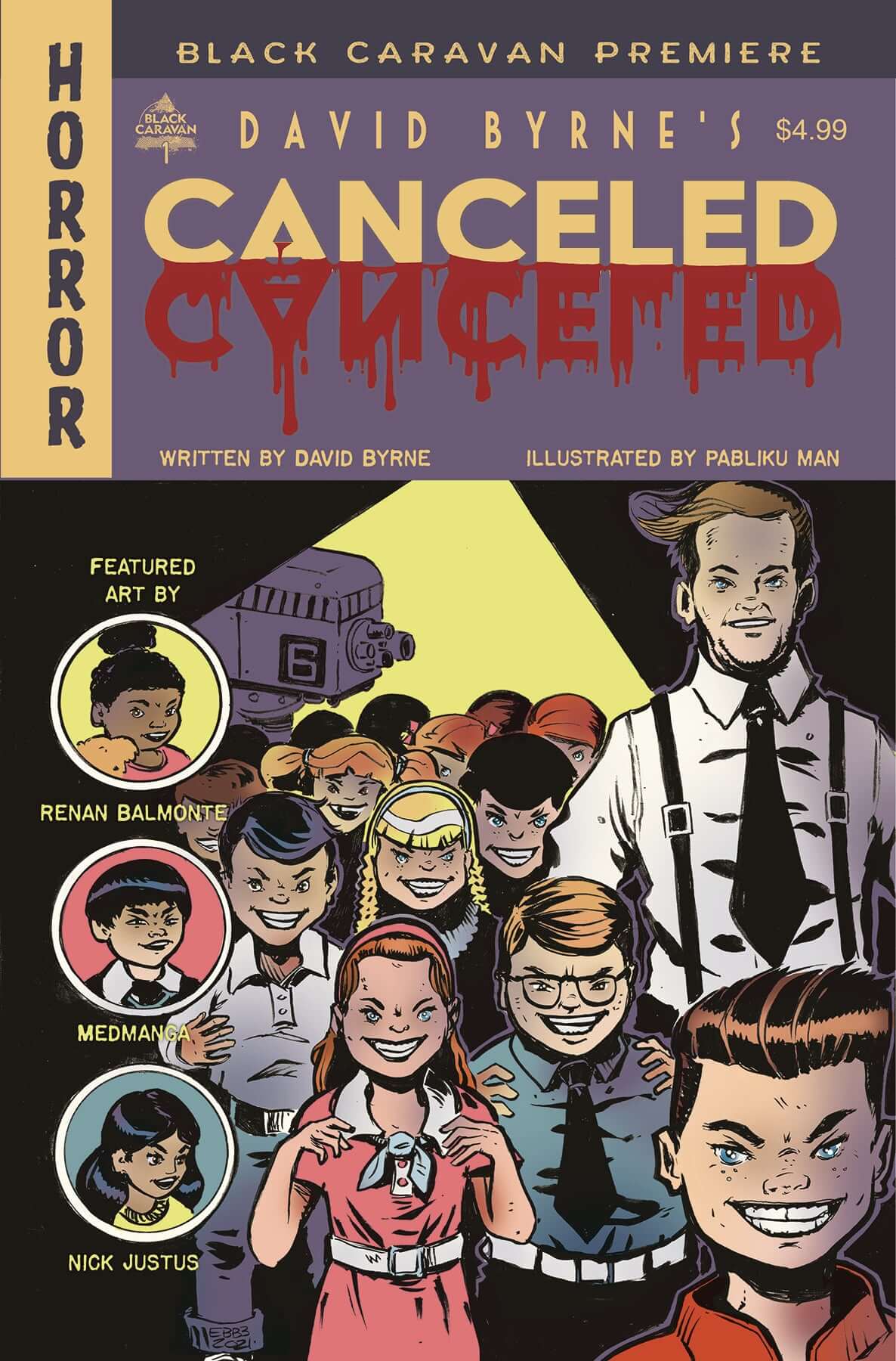 Blk Caravan Prem David Byrnes Canceled #1 B 1:10 Ed Bickford EC Homage Variant (04/20/2022) Scout