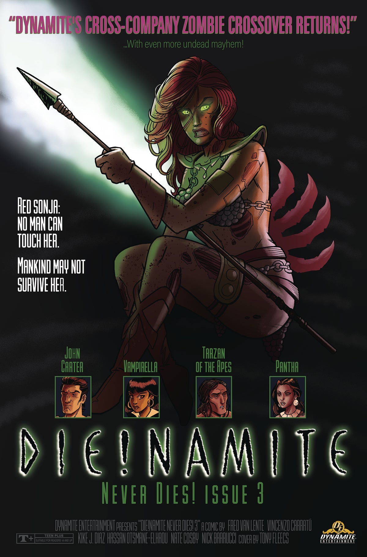 Die!Namite Never Dies #3 A Tony Fleecs Species Movie Poster Homage (C: 0-1-2) (05/04/2022) Dynamite