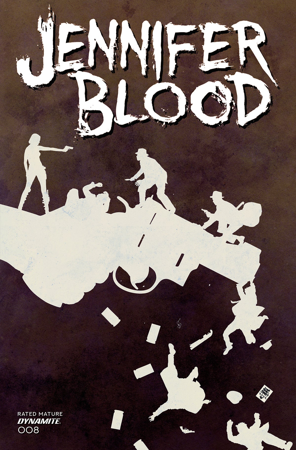 Jennifer Blood #8 F 1:10 Bradstreet B&W Variant (Mr) (05/18/2022) Dynamite
