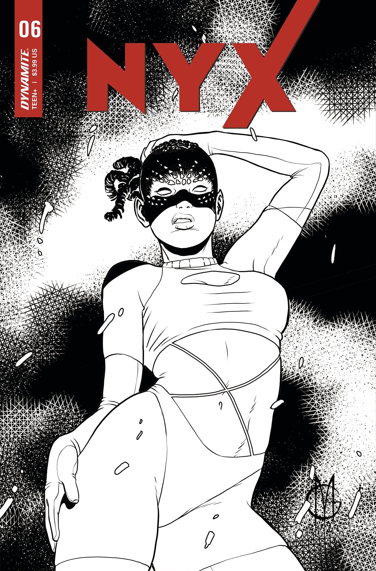 Nyx #6 F 1:20 Giuseppe Matteoni B&W Variant GGA (05/18/2022) Dynamite