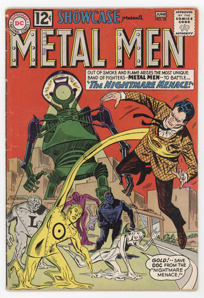 Showcase 38 DC 1962 VG FN Ross Andru 2nd Metal Men Nightmare Menace