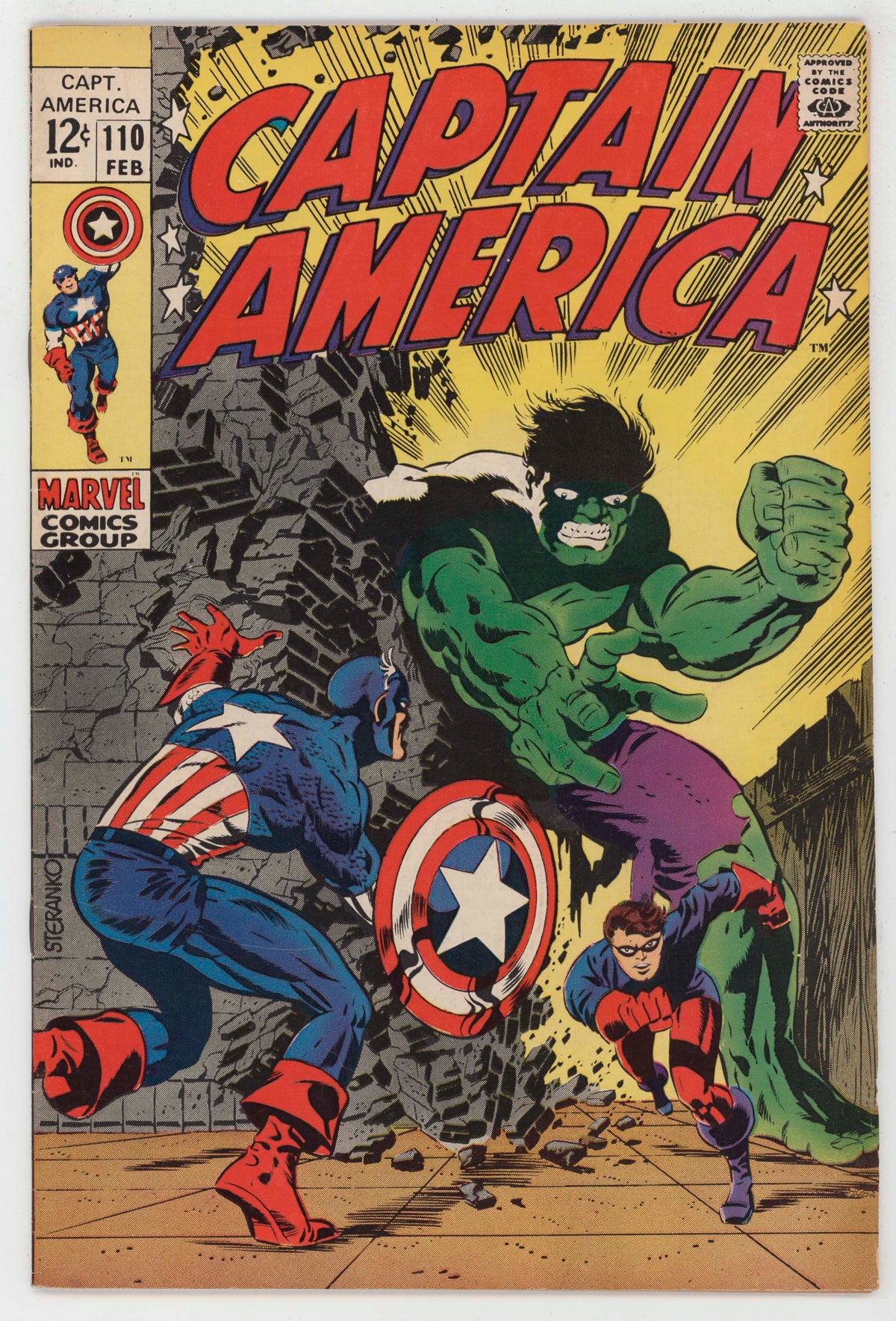 Captain America 110 Marvel 1969 VF Jim Steranko Hulk 1st Madame Hydra