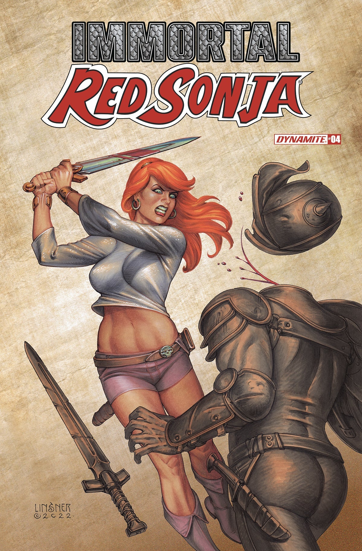 Immortal Red Sonja #4 C Joseph Michael Linsner Variant (07/13/2022) Dynamite