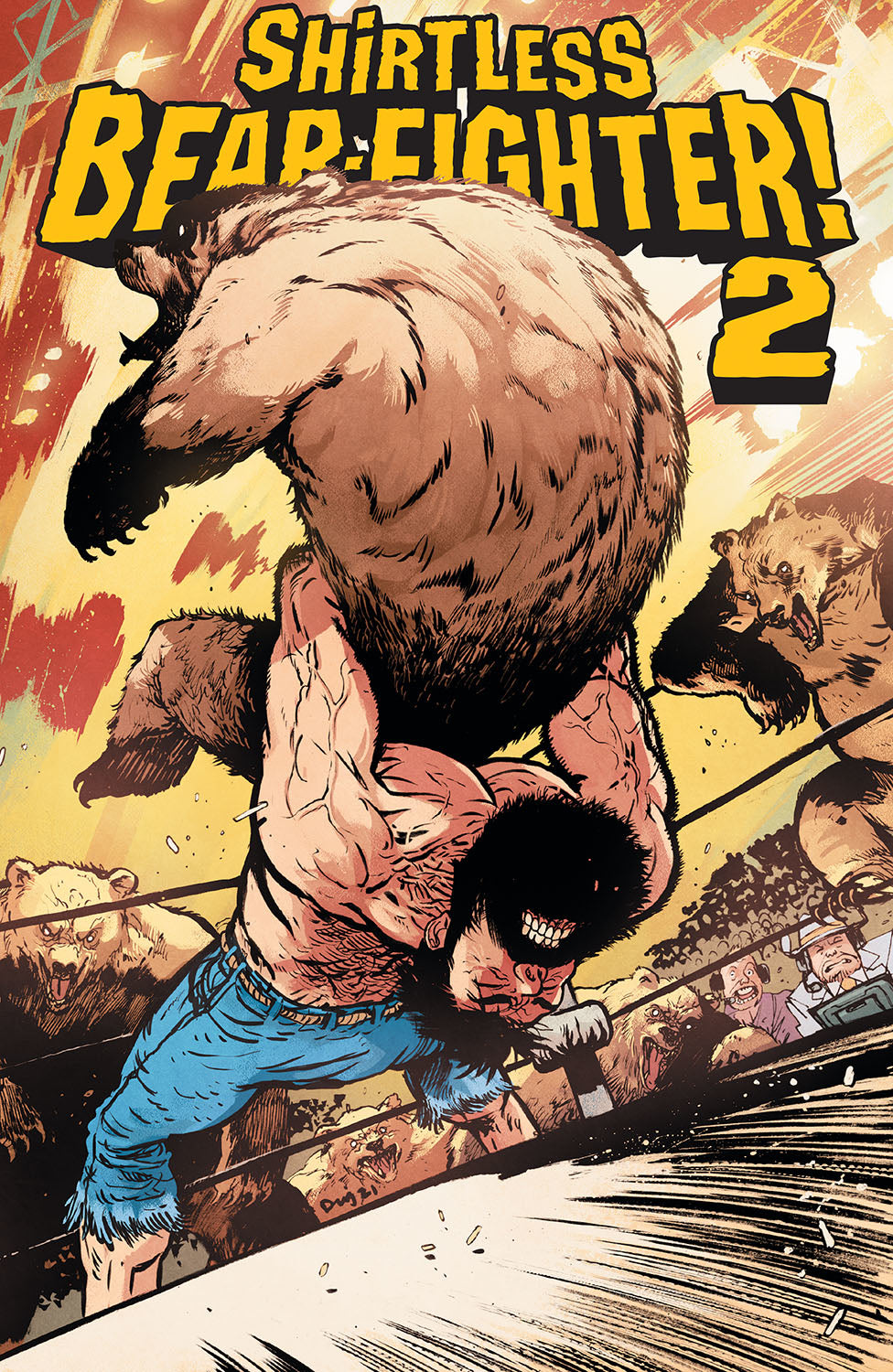 Shirtless Bear-Fighter 2 #1 (Of 7) E 1:25 Daniel Warren Johnson Variant (08/17/2022) Image