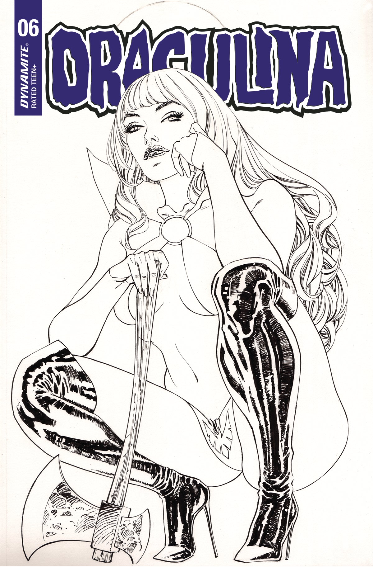 Draculina #6 G 1:20 Guillem March B&W Variant (09/14/2022) Dynamite
