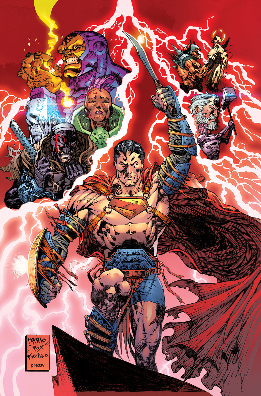 Superman Warworld Apocalypse #1 (One Shot) B Mario Fox Foccillo Card Stock Variant (08/30/2022) Dc