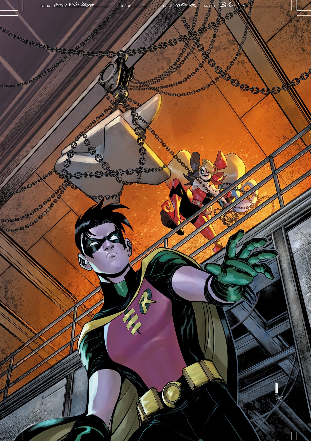 Tim Drake Robin #1 C David Baldeon Harley Quinn 30Th Anniversary Card Stock Variant (09/27/2022) Dc