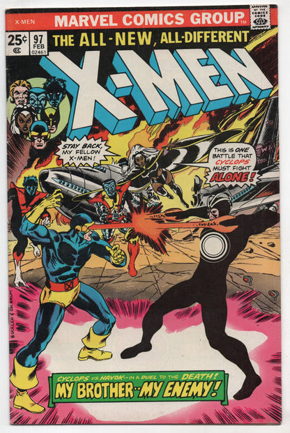 Uncanny X-Men 97 Marvel 1976 FN 1st Lilandra Wolverine Colossus