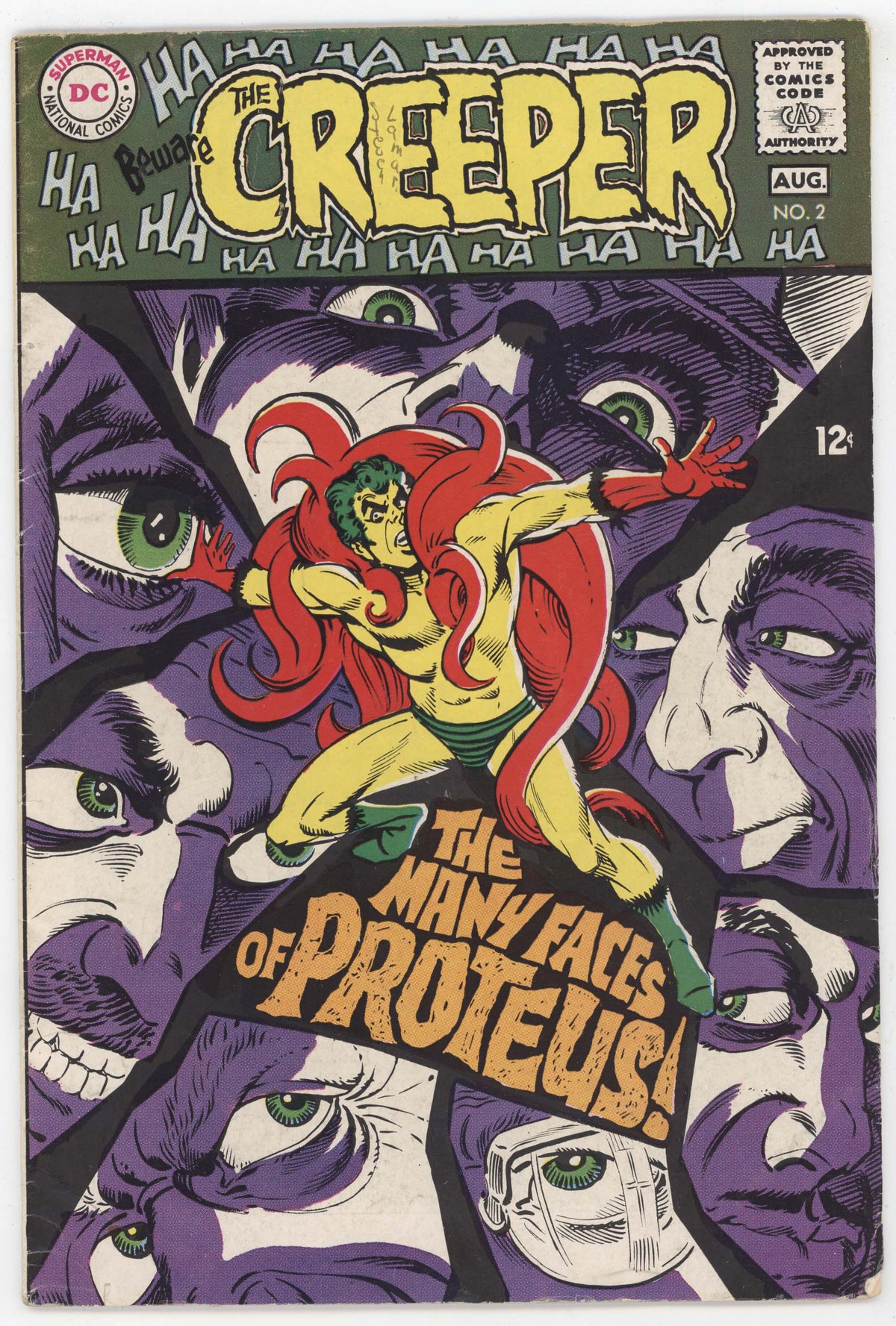 Beware The Creeper 2 DC 1968 VG Steve Ditko Denny O'Neil Proteus
