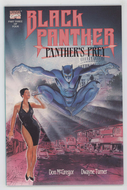 Black Panther Panther's Prey 3 Marvel 1991 NM+ 9.6 Dwayne Turner Don McGregor