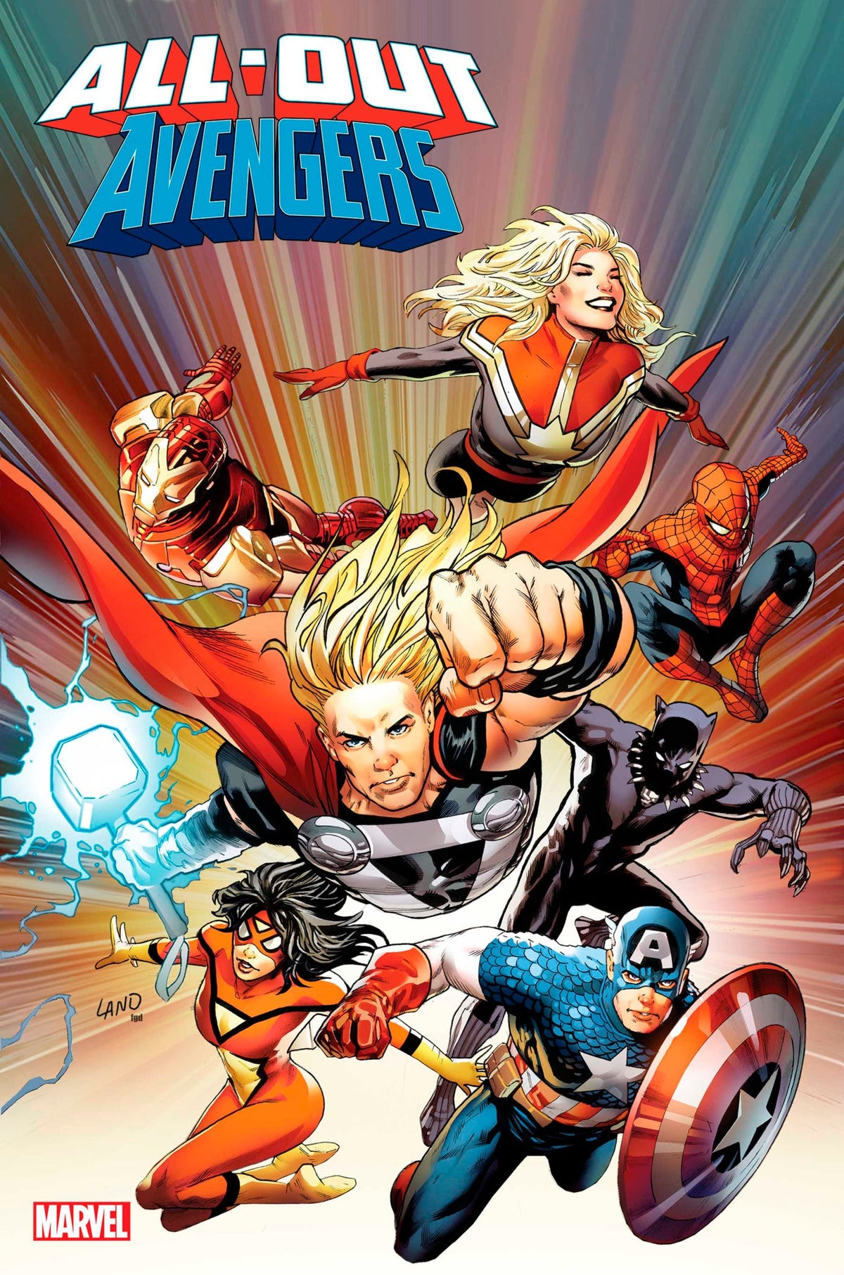 All-Out Avengers #1 A Greg Land Derek Landy (09/07/2022) Marvel