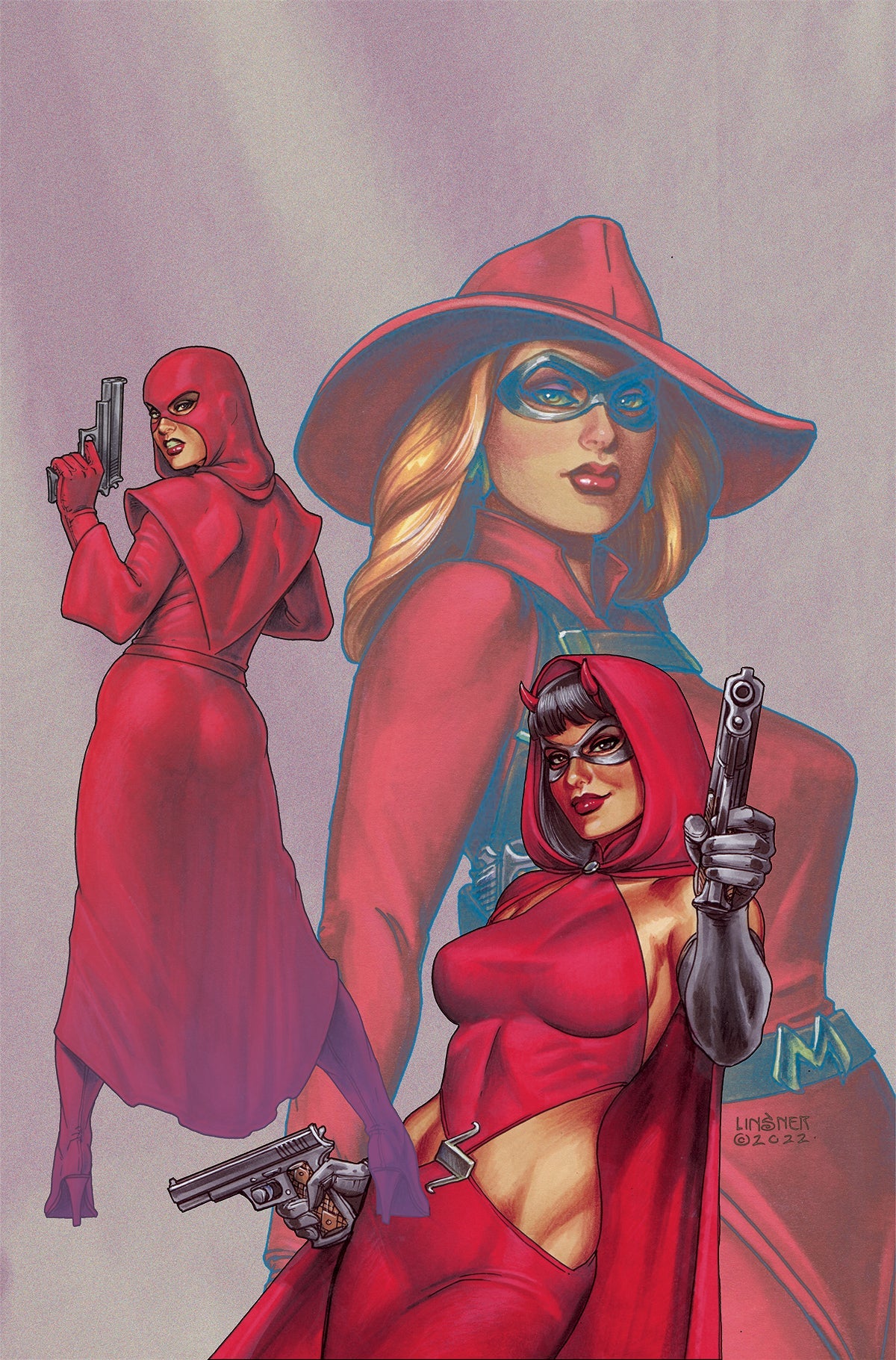 SCARLET SISTERS ONE SHOT G 1:25 Joseph Michael LINSNER VIRGIN Variant (10/12/2022) Dynamite