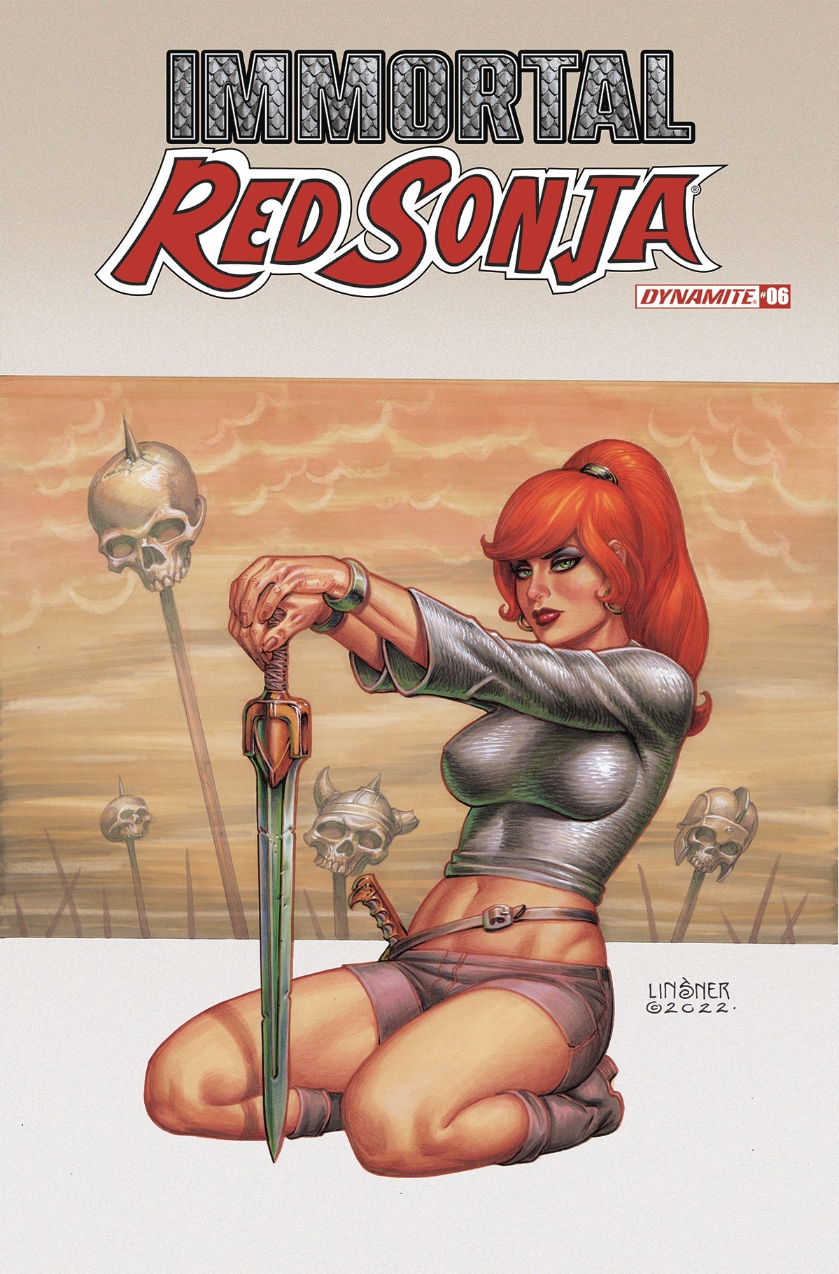 Immortal Red Sonja #6 C Joseph Michael Linsner Variant (09/14/2022) Dynamite