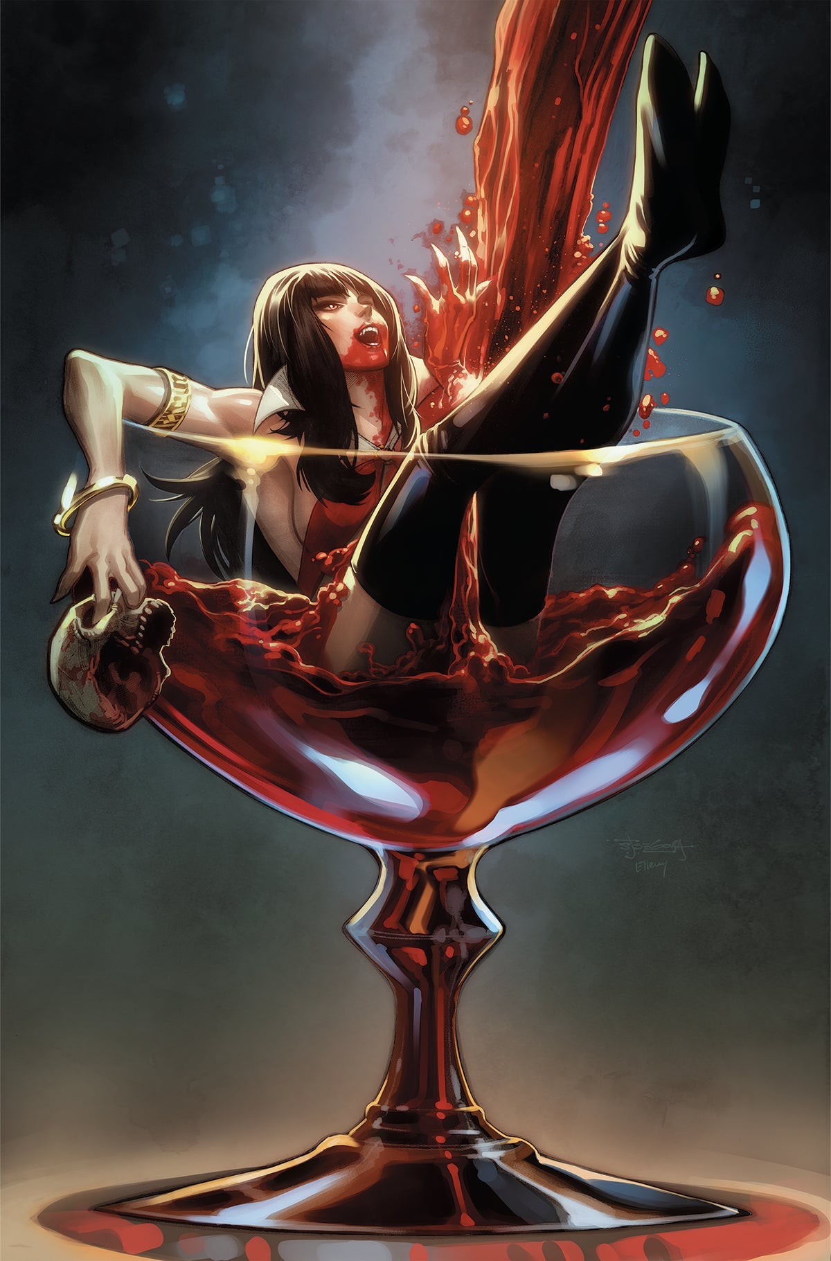 Vampirella Strikes #5 J 1:30 Stephen Segovia Virgin Variant (09/21/2022) Dynamite