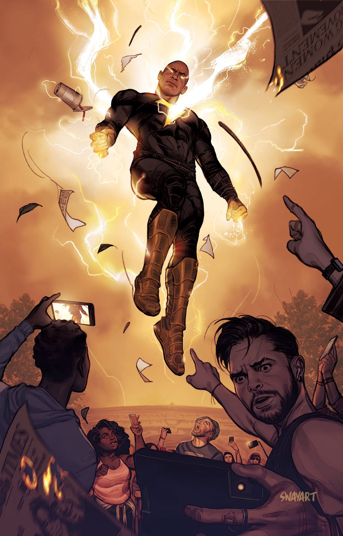 Black Adam #5 D Joshua Sway Swaby Black Adam Movie Card Stock Variant (10/18/2022) Dc