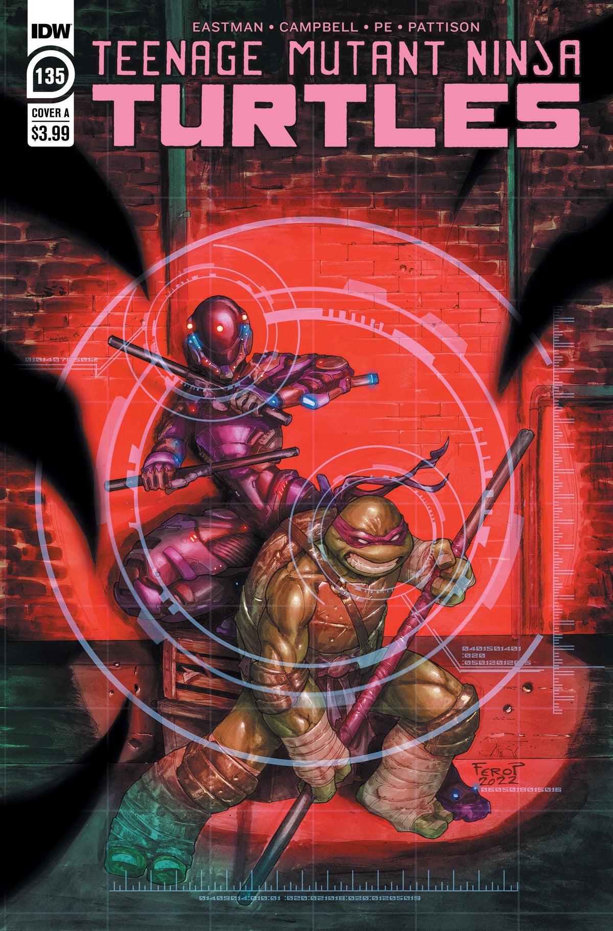 Teenage Mutant Ninja Turtles #135 A Fero Pe (12/07/2022) Idw