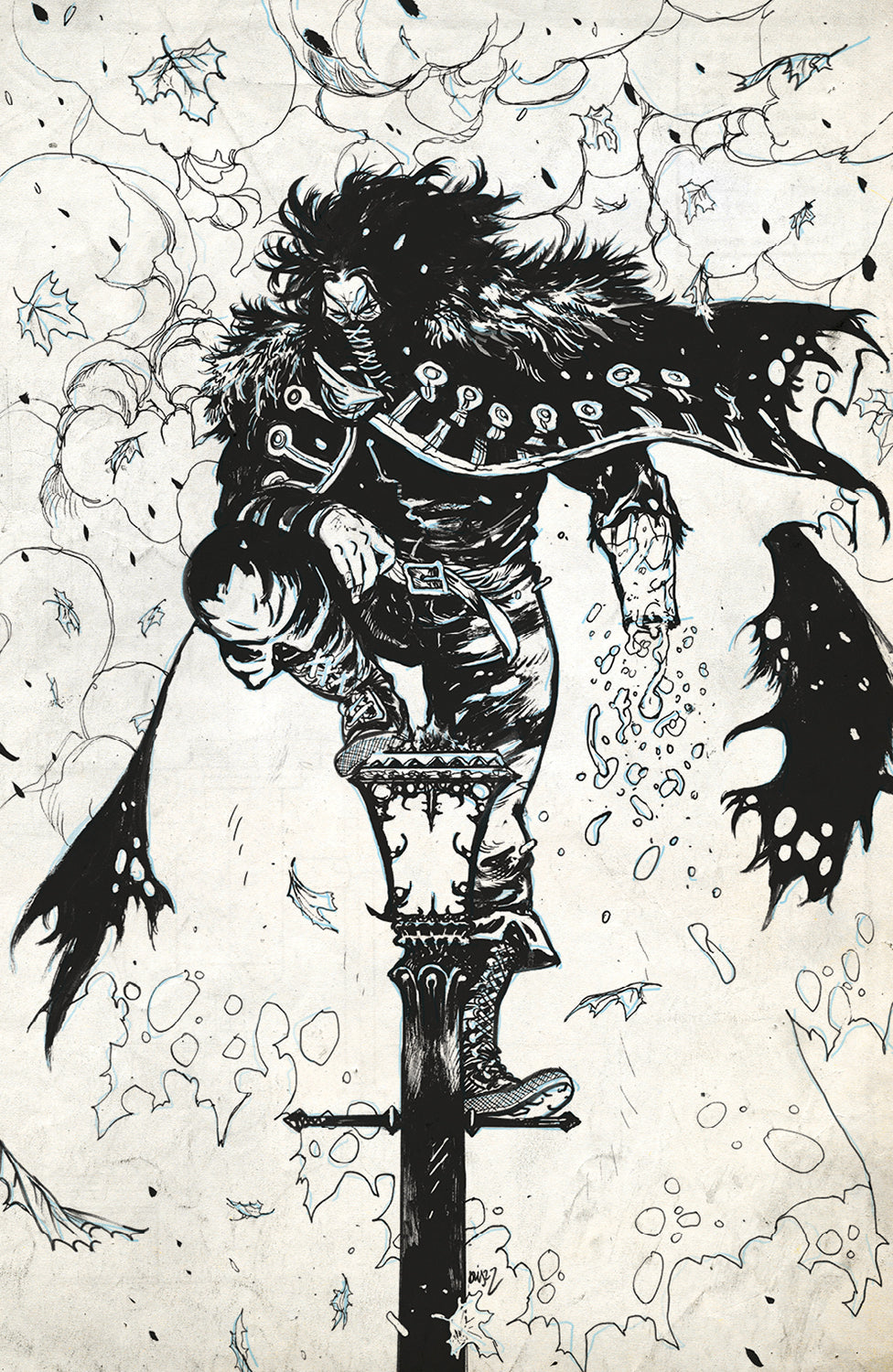 Vanish #3 H 1:100 Daniel Warren Johnson Raw Variant (Mr) (11/23/2022) Image