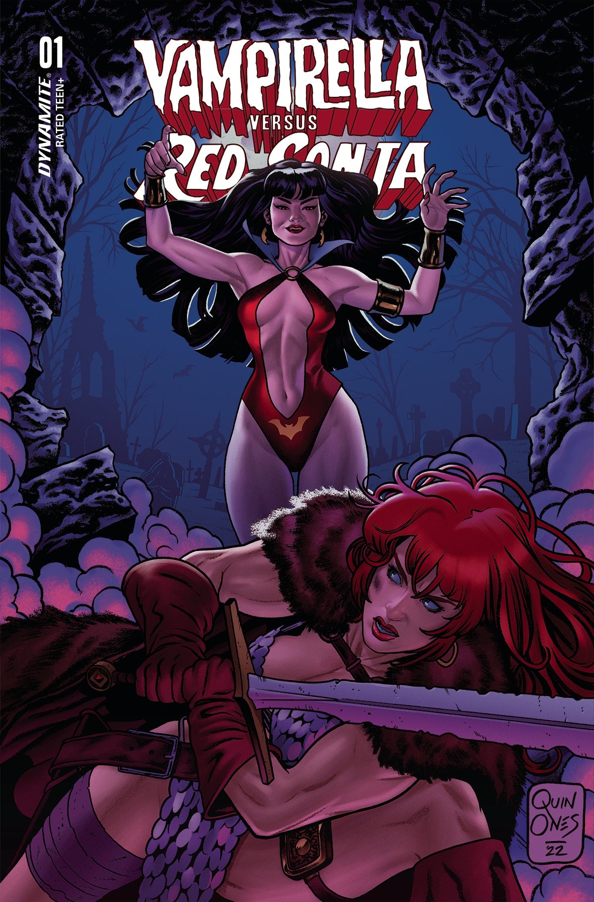 Vampirella Vs Red Sonja #1 C Joe Quinones Variant (11/02/2022) Dynamite
