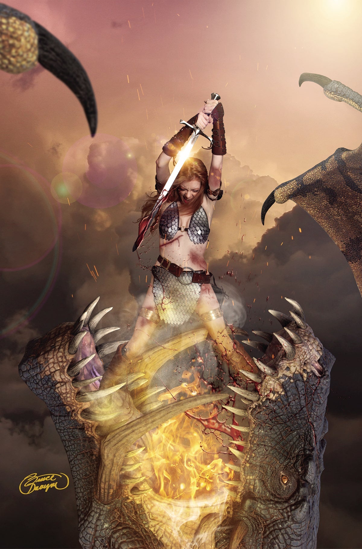 Unbreakable Red Sonja #2 I 1:20 Cosplay Virgin Variant (11/23/2022) Dynamite