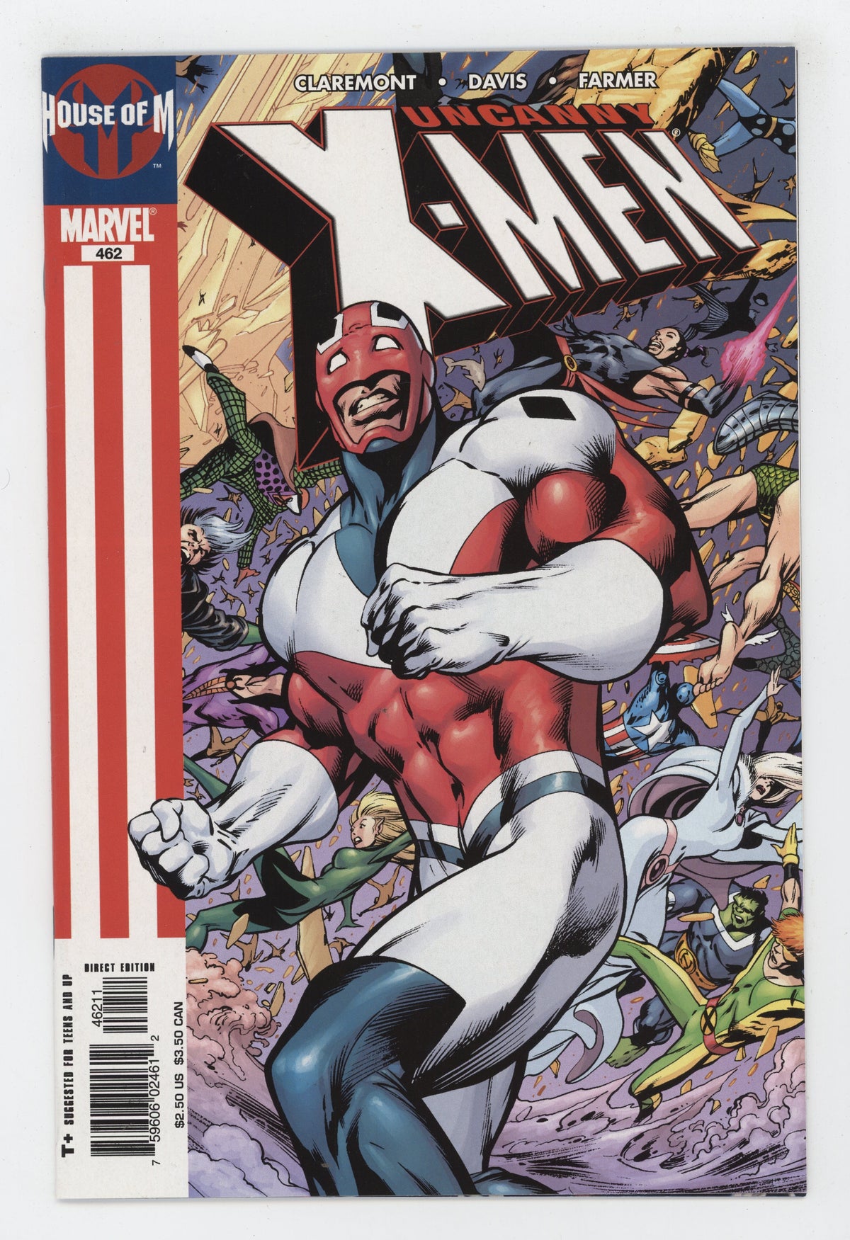 Uncanny X-Men 462 Marvel 2005 NM- 9.2 Alan Davis House of M Captain Britain