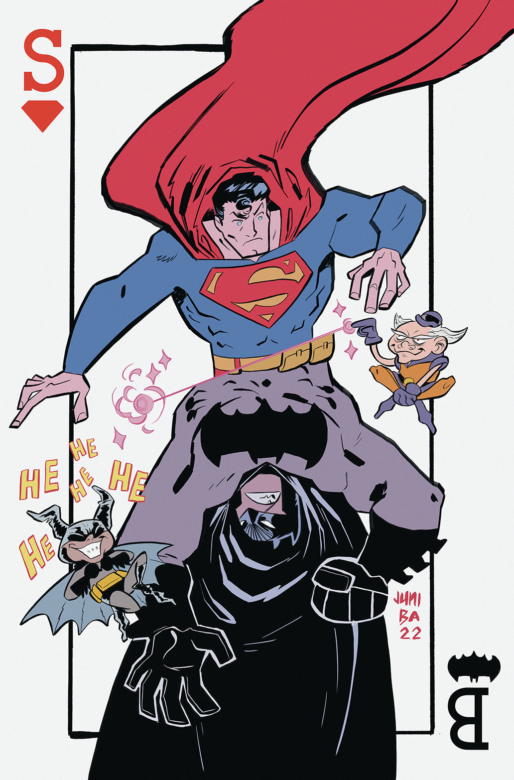 Batman Superman Worlds Finest #11 E 1:25 Juni Ba Playing Card Variant (01/17/2023) Dc