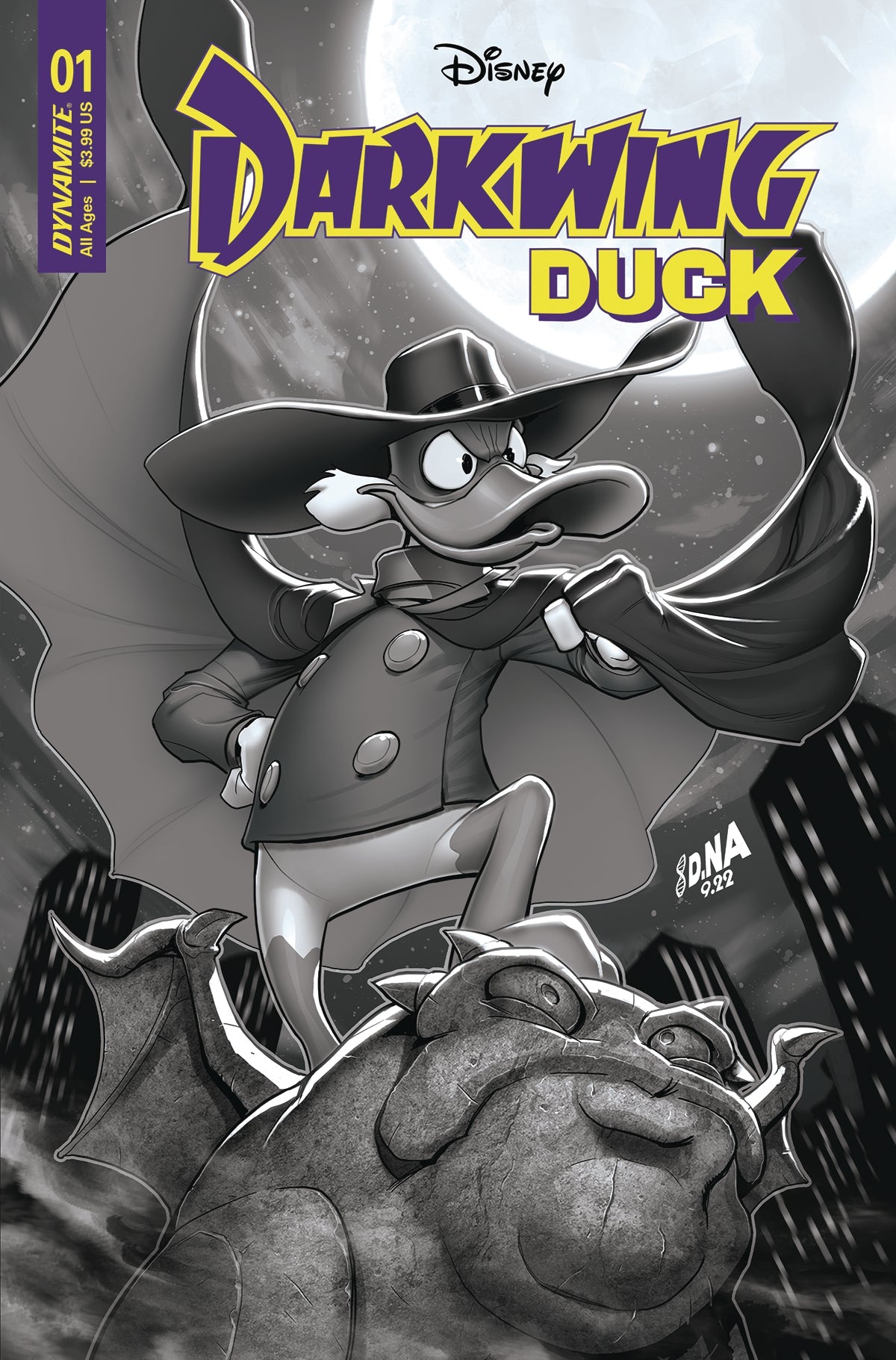 Darkwing Duck #1 I 1:15 David Nakayama B&W Variant (01/25/2023) Dynamite