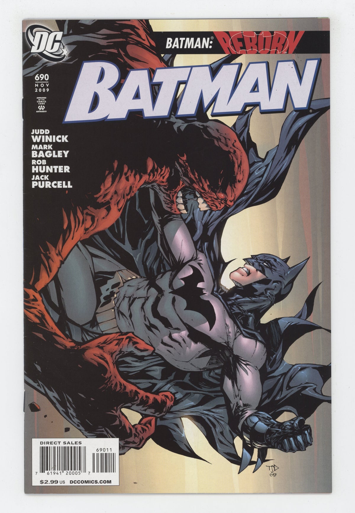 Batman 690 DC 2009 Tony Daniel Judd Winick Reborn 4
