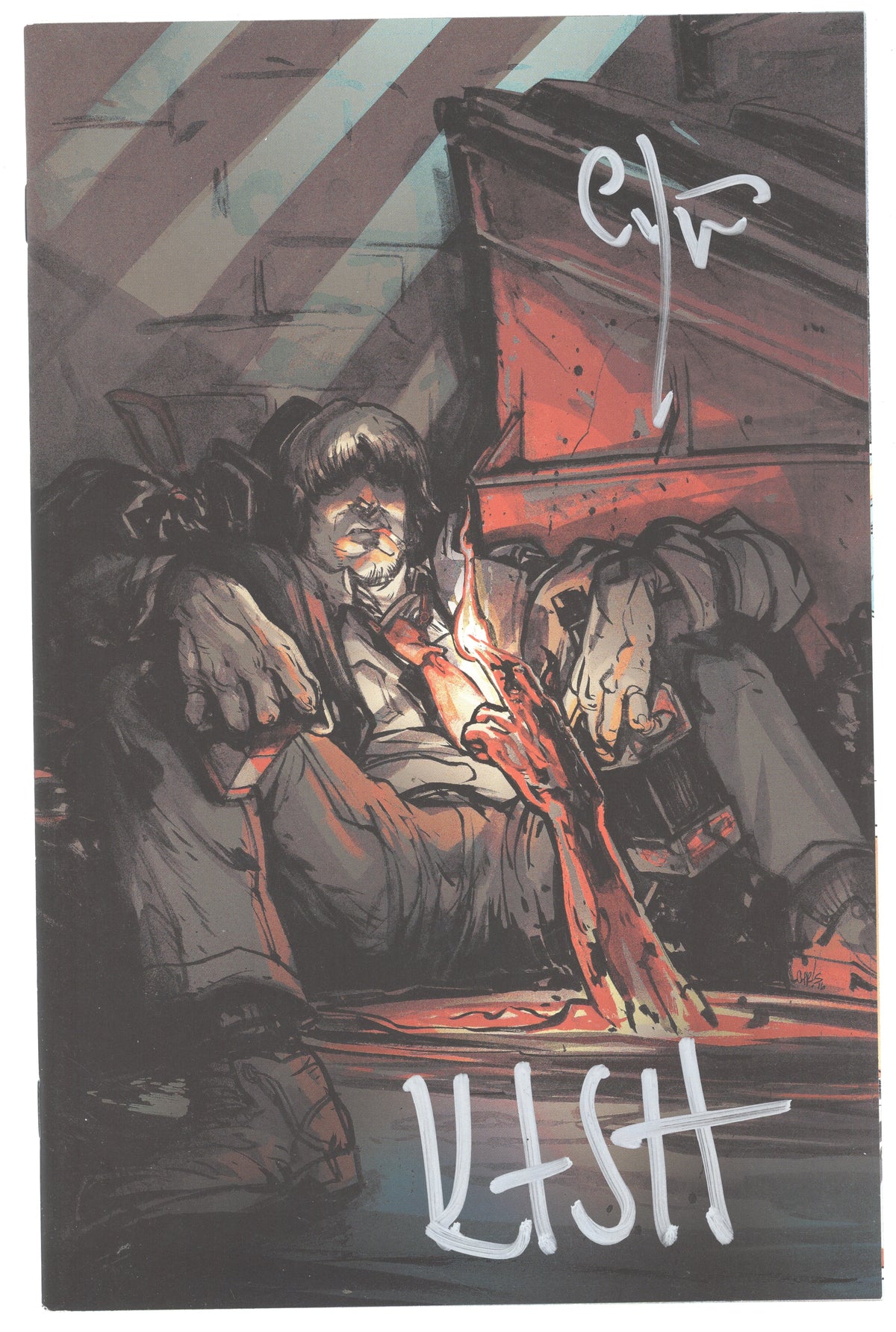 Lucas Stand 1 Boom 2016 SDCC San Diego Comic Con Signed 2x Caitlin Kittredge Kurt Sutter