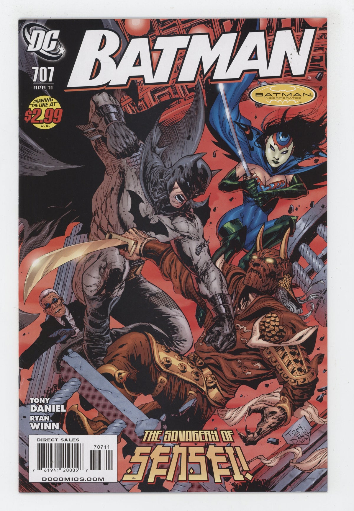 Batman 707 DC 2011 Tony Daniel Peacock