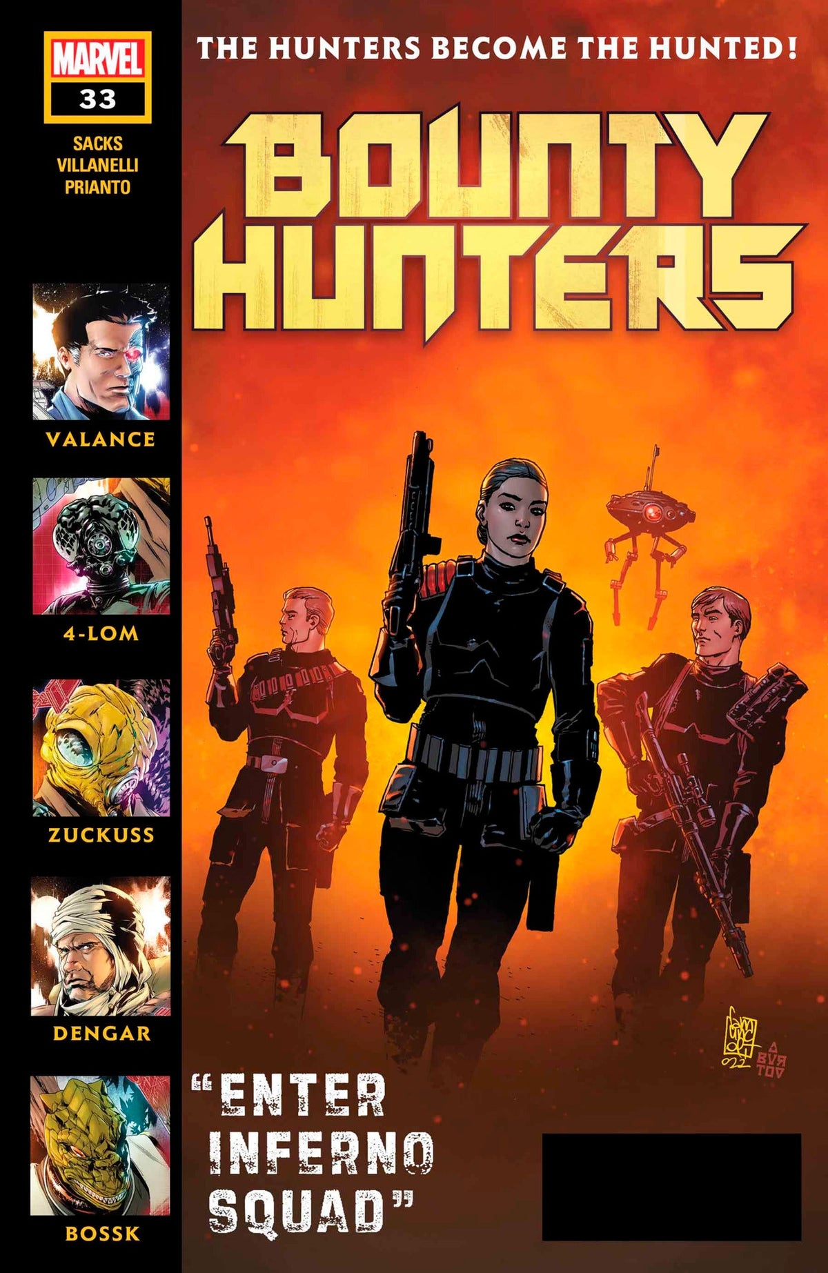 Star Wars Bounty Hunters #33 A Giuseppe Camuncoli Ethan Sacks (04/12/2023) Marvel