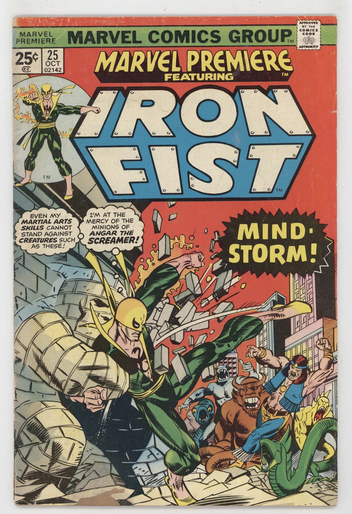 Marvel Premiere 25 1975 GD Iron Fist Colleen Wing Gil Kane