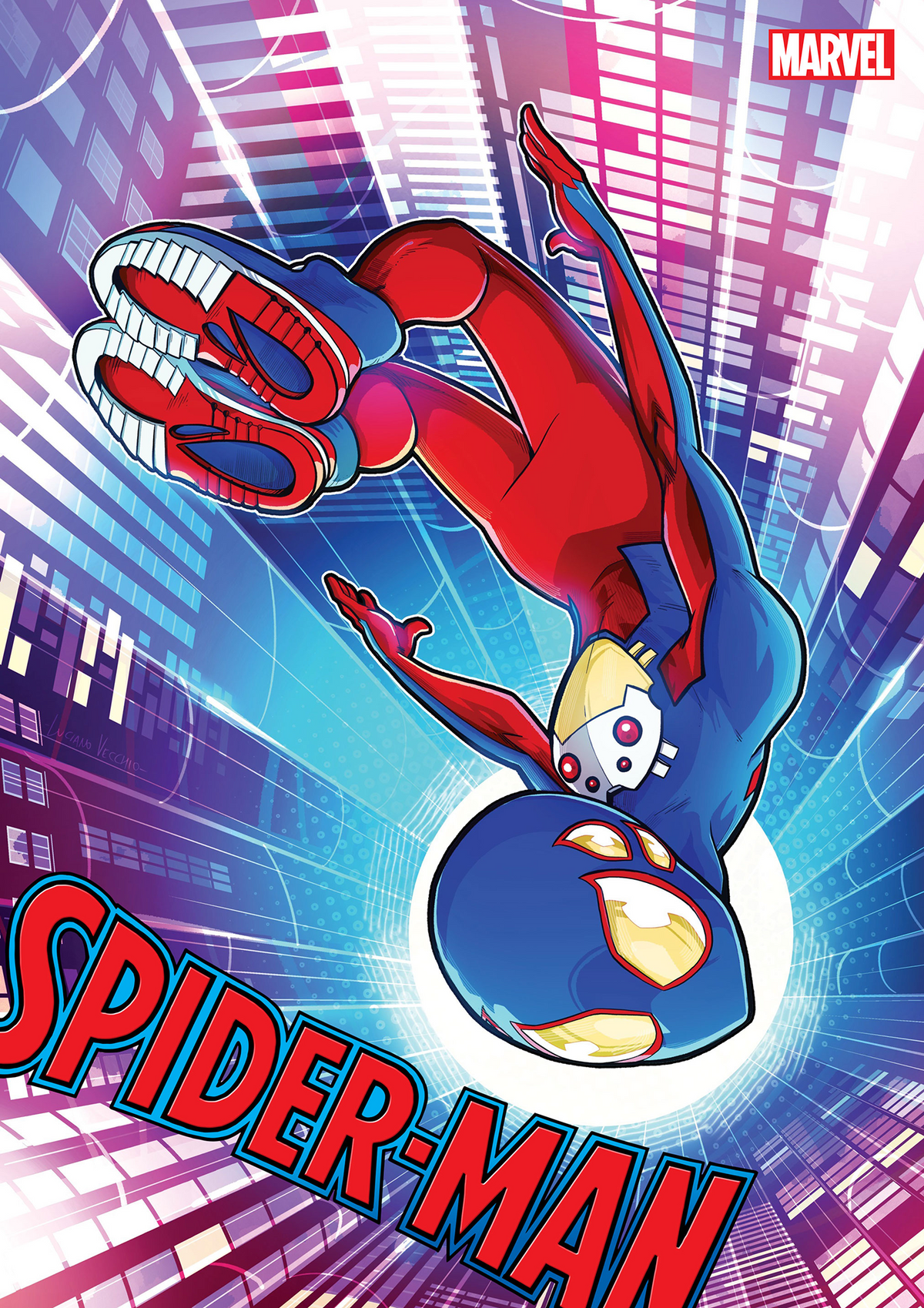 Spider-Man #8 2nd Print Luciano Vecchio Spider-Boy Variant (06/14/2023) Marvel