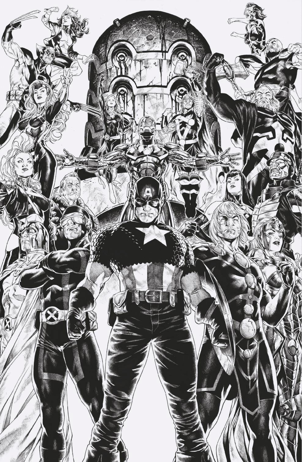 A.X.E. Judgment Day #1 1:100 Mark Brooks Virgin Variant [Axe] (07/20/2022) Marvel