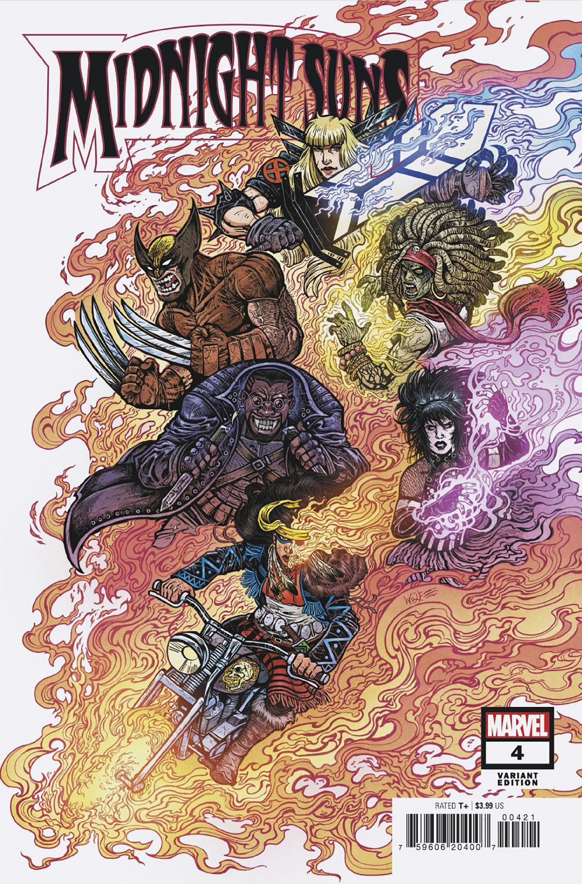 Midnight Suns #4 C 1:25 Maria Wolf Variant (12/28/2022) Marvel