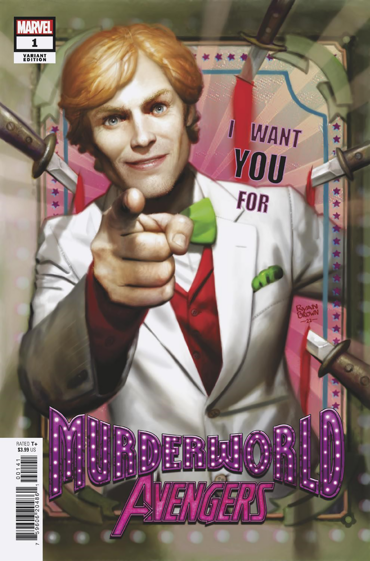 Murderworld Avengers #1 D 1:25 Ryan Brown Variant (11/16/2022) Marvel