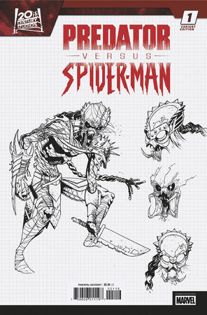 Predator Vs Spider-Man #1 E 1:10 Marcelo Ferreira Design Variant (04/23/2025) Marvel