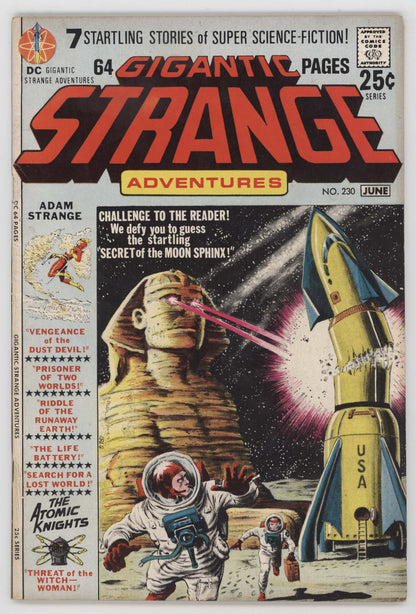 Strange Adventures 230 DC 1971 FN VF Murphy Anderson Moon Sphinx Spaceship