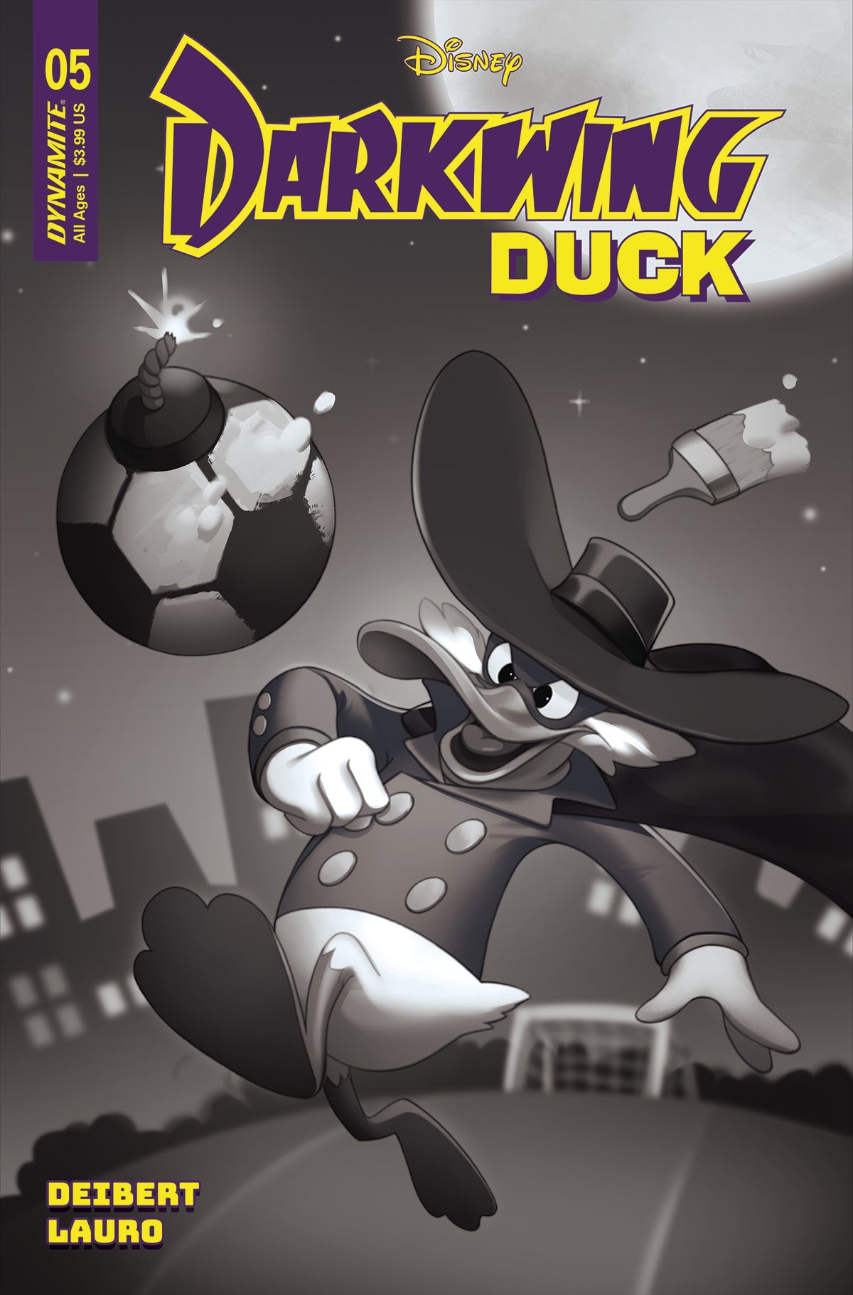 Darkwing Duck #5 G 1:10 Leirix Li B&W Variant (05/24/2023) Dynamite