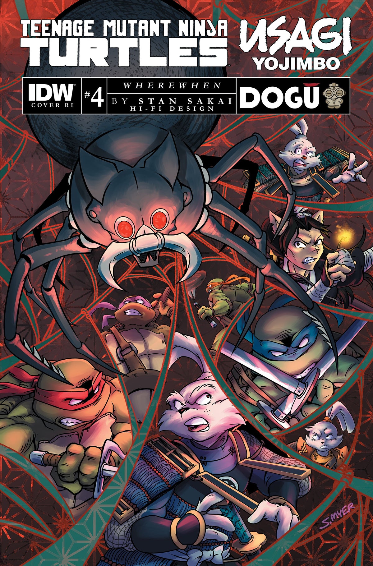 Teenage Mutant Ninja Turtles TMNT Usagi Yojimbo Wherewhen #4 C 1:10 Sarah Myer Variant (06/21/2023) Idw