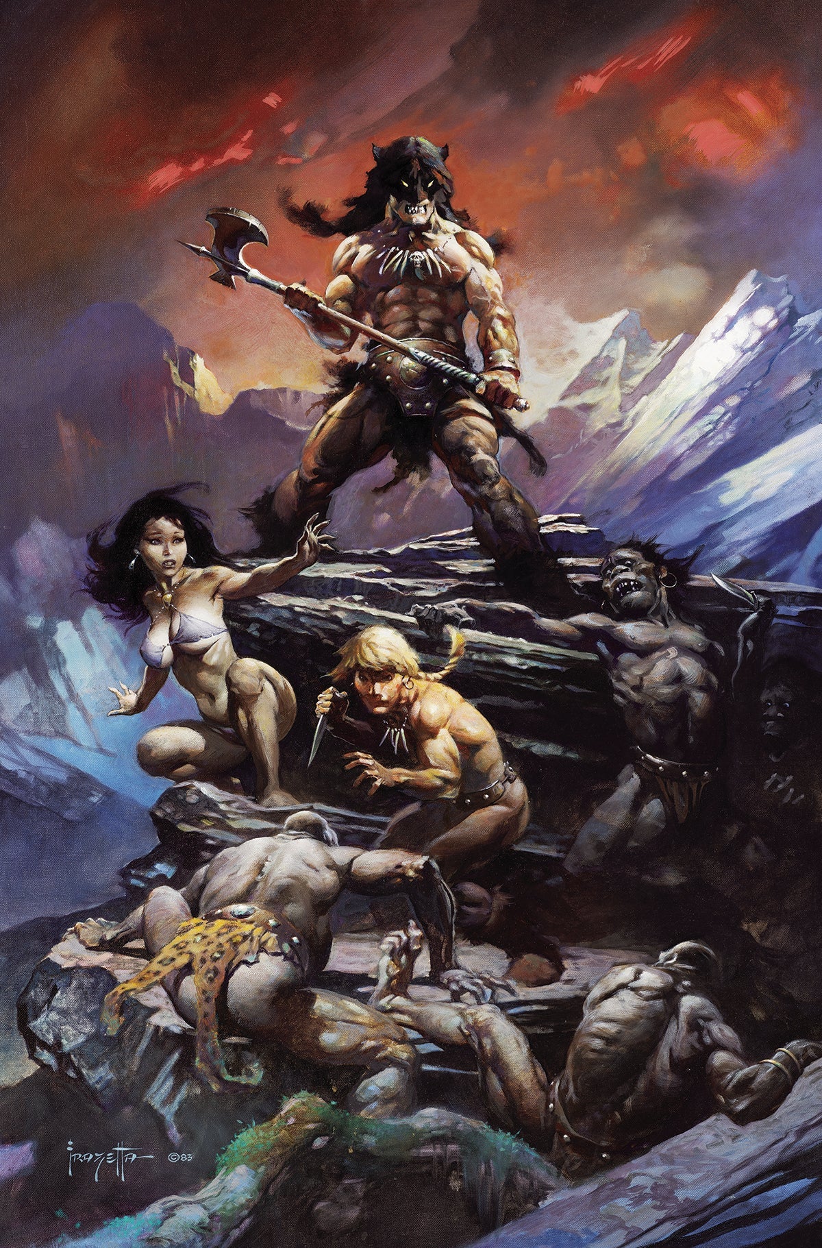 Fire And Ice #1 R 1:50 Frank Frazetta Movie Poster Art Variant (08/02/2023) Dynamite