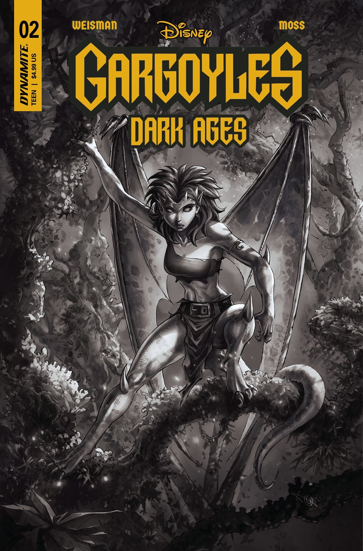 Gargoyles Dark Ages #2 I 1:15 Alan Quah B&W Variant (08/09/2023) Dynamite