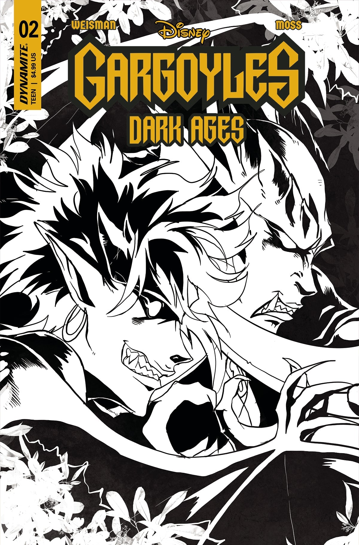 Gargoyles Dark Ages #2 L 1:20 Kenya Danino Line Art Variant (08/09/2023) Dynamite