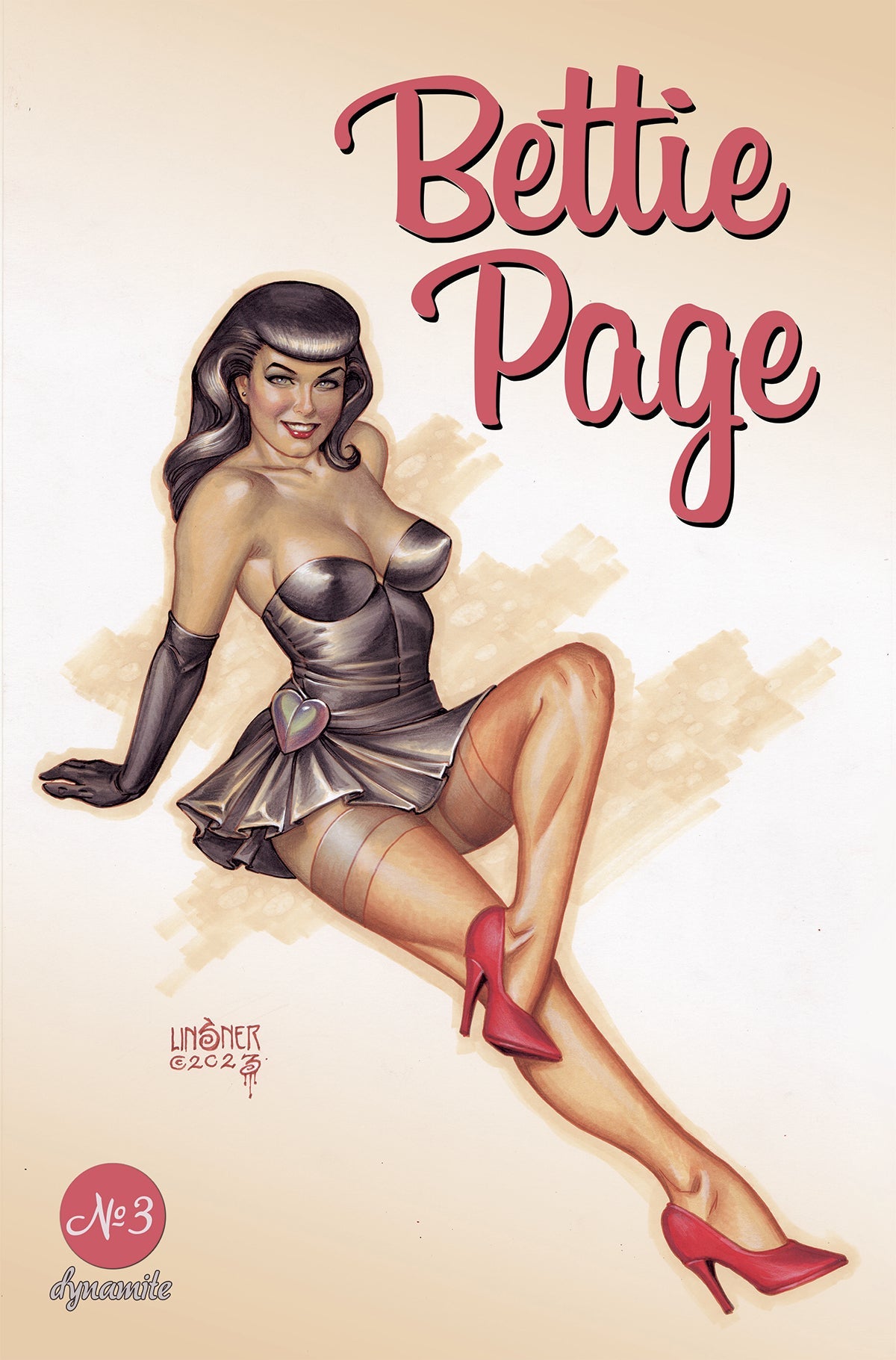 Bettie Page #3 A Joseph Michael Linsner (08/16/2023) Dynamite