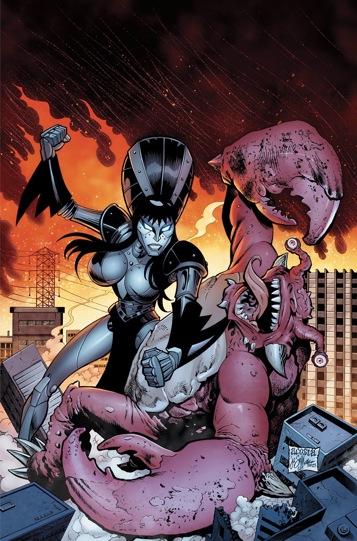 Elvira In Monsterland #4 I 1:20 Dave Acosta Virgin Variant (08/30/2023) Dynamite