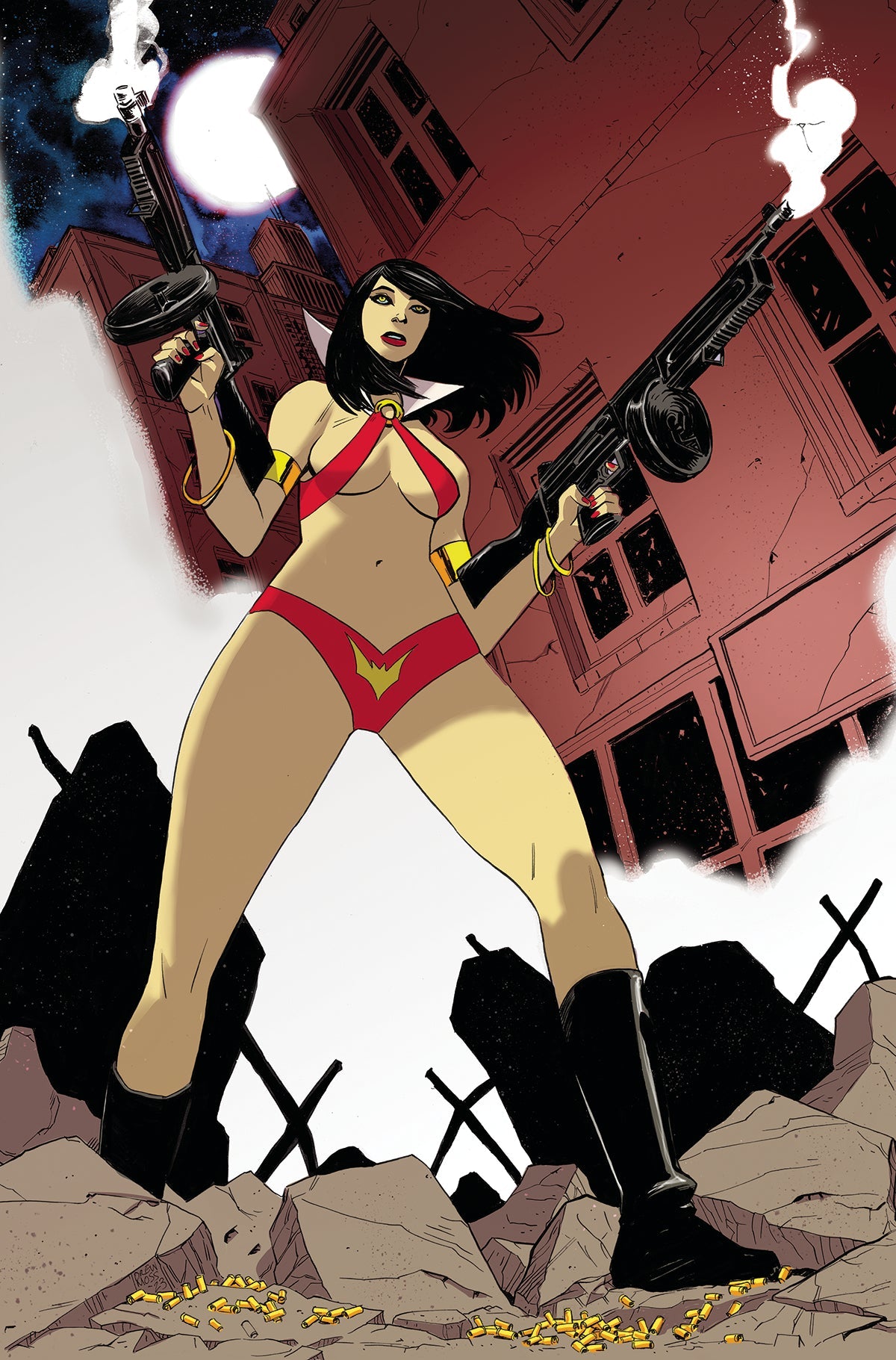 Vampirella Vs Superpowers #4 J 1:15 Drew Moss Virgin Variant (08/23/2023) Dynamite
