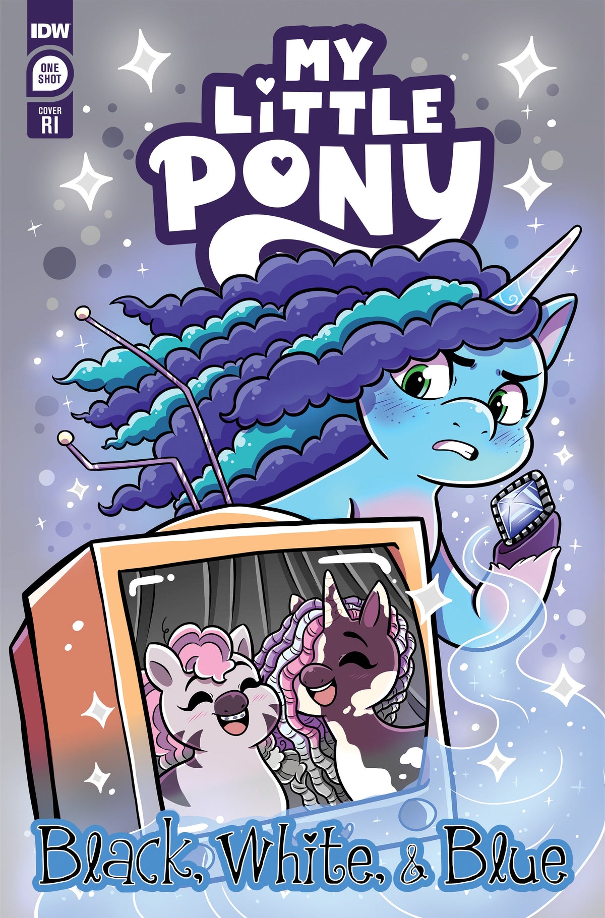 My Little Pony Black White & Blue #1 C 1:10 Grant Variant (10/18/2023) Idw